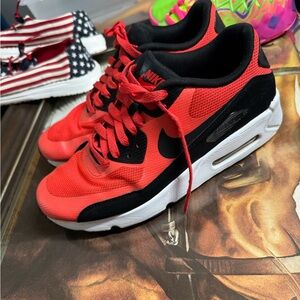 Nike Kids Red and Black Sneakers